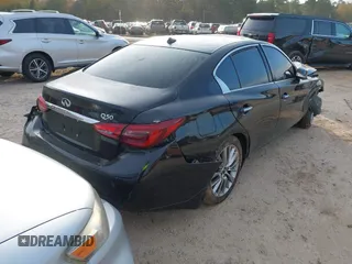 2019 Infiniti Q50 3.0t LUXE with VIN JN1EV7AP3KM541747, listed as a IAAI auction lot 40973538 with 43,139 mi miles. Bid and sale history available at carsss.com. Image 4.