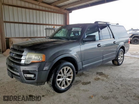 2015 Ford Expedition Max Limited с VIN 1FMJK1KT4FEF10922, выставлен на аукционе Copart как лот 62670145 с пробегом 195 272 миль миль и Чистый • Clean title. История ставок и продаж доступна на DreamBid. Изображение 1.