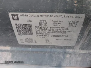 2019 Chevrolet Blazer with VIN 3GNKBCRS9KS692710, listed as a IAAI auction lot 41445591 with 87,216 mi miles and . Bid and sale history available at DreamBid. Image 9.