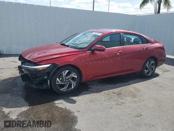 2025 Hyundai Elantra SEL Convenience with VIN KMHLS4DG2SU863511, listed as a Copart auction lot 54755235 with 16,319 mi miles and Clean Title. Bid and sale history available at DreamBid. Image 1.