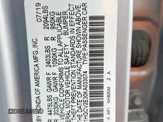2019 Honda Accord Sport with VIN 1HGCV2E30KA033074, listed as a Copart auction lot 59763995 with 130,434 mi miles and Salvage title. Bid and sale history available at DreamBid. Image 12.