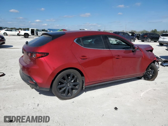 2022 Mazda Mazda3 Hatchback Premium with VIN JM1BPAML4N1521903, listed as a Copart auction lot 45798465 with 28,189 mi miles and Salvage Title. Bid and sale history available at carsss.com. Image 3.