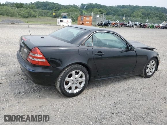 2002 Mercedes-Benz SLK 320 with VIN WDBKK65FX2F237273, listed as a Copart auction lot 61068345 with 193,304 mi miles and Salvage title. Bid and sale history available at DreamBid. Image 3.