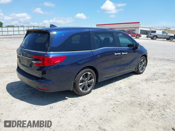 2024 Honda Odyssey Elite z VIN 5FNRL6H97RB057976, wystawiony jako IAAI lot #42428910 z przebiegiem 13 021 mil mil oraz . Historia ofert i sprzedaży dostępna na DreamBid. Obrazek 4.