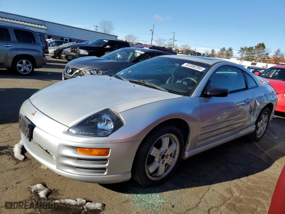 2001 Mitsubishi Eclipse GT with VIN 4A3AC84H81E054335, listed as a Copart auction lot 83386284 with 99,954 mi miles and Salvage Title. Bid and sale history available at carsss.com. Image 1.