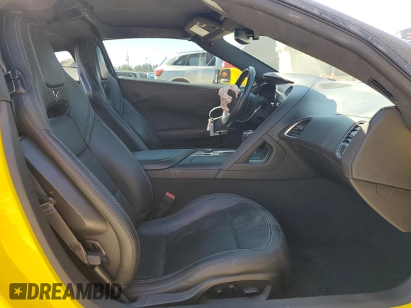 2015 Chevrolet Corvette Z51 3LT with VIN 1G1YM2D7XF5108382, listed as a Copart auction lot 49408375 with 20,266 mi miles and Salvage title. Bid and sale history available at DreamBid. Image 10.