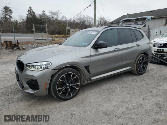 2021 BMW X3 M z VIN 5YMTS0C07M9F36829, wystawiony jako Copart lot #48347655 z przebiegiem 42 698 mil mil oraz Szkoda całkowita • Salvage title. Historia ofert i sprzedaży dostępna na DreamBid. Obrazek 1.