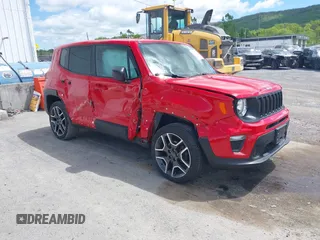 2020 Jeep Renegade Sport z VIN ZACNJBAB0LPM08654, wystawiony jako IAAI lot #42204513 z przebiegiem 46 312 mil mil oraz . Historia ofert i sprzedaży dostępna na DreamBid. Obrazek 1.