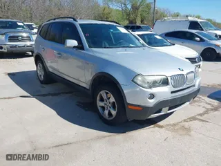 2007 BMW X3 3.0si with VIN WBXPC93467WF23755, listed as a IAAI auction lot 41862972 with 97,477 mi miles. Bid and sale history available at carsss.com. Image 1.