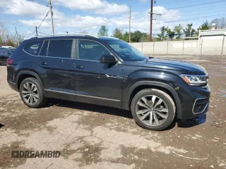 2021 Volkswagen Atlas SEL R-Line with VIN 1V2SR2CA3MC601341, listed as a Copart auction lot 52170625 with 98,828 mi miles and Salvage title. Bid and sale history available at DreamBid. Image 4.