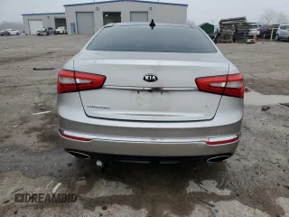 2015 Kia Cadenza Premium with VIN KNALN4D70F5173300, listed as a Copart auction lot 86696304 with 125,410 mi miles and Salvage Title. Bid and sale history available at carsss.com. Image 6.