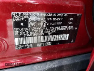 2021 Toyota RAV4 Hybrid XLE with VIN 2T3RWRFV4MW111102, listed as a Copart auction lot 64334365 with 37,662 mi miles and Salvage title. Bid and sale history available at DreamBid. Image 13.