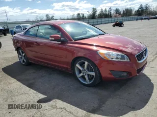 2012 Volvo C70 T5 with VIN YV1672MC8CJ126119, listed as a Copart auction lot 51306075 with 90,679 mi miles and Salvage Title. Bid and sale history available at carsss.com. Image 4.