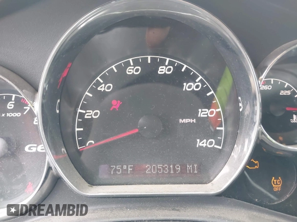 2010 Pontiac G6 w/1SB with VIN 1G2ZA5E06A4130034, listed as a IAAI auction lot 41921617 with 205,319 mi miles. Bid and sale history available at carsss.com. Image 7.