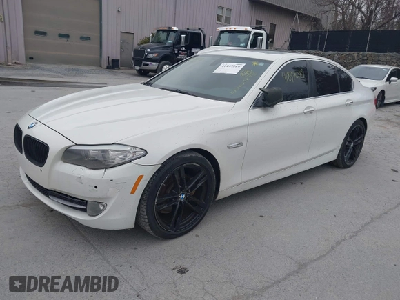 2011 BMW 5 Series 528i with VIN WBAFR1C50BC747349, listed as a IAAI auction lot 42021678 with 120,227 mi miles and . Bid and sale history available at carsss.com. Image 2.