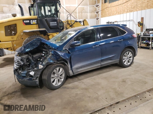 2020 Ford Edge Titanium with VIN 2FMPK4K95LBB52172, listed as a Copart auction lot 60884295 with 67,554 mi miles and Salvage title. Bid and sale history available at DreamBid. Image 1.