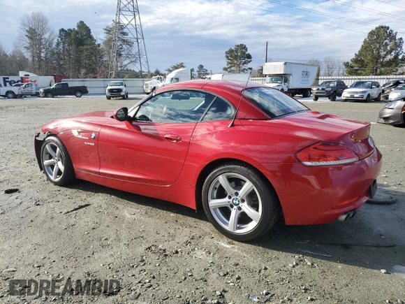 2014 BMW Z4 sDrive28i with VIN WBALL5C57EP556519, listed as a Copart auction lot 88090055 with 124,767 mi miles and Salvage Title. Bid and sale history available at carsss.com. Image 2.