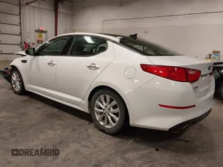 2015 Kia Optima EX z VIN 5XXGN4A7XFG502833, wystawiony jako IAAI lot #42193532 z przebiegiem 180 272 mil mil oraz . Historia ofert i sprzedaży dostępna na DreamBid. Obrazek 3.