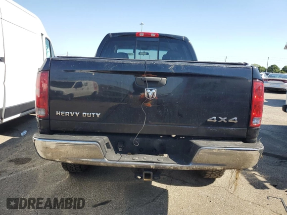 2006 Dodge 2500 SLT with VIN 1D7KS28C66J136350, listed as a Copart auction lot 74533944 with 163,528 mi miles and Salvage Title. Bid and sale history available at DreamBid. Image 6.