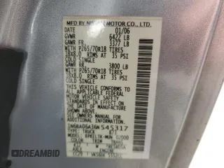 2006 Nissan Titan SE with VIN 1N6BA06A36N545317, listed as a Copart auction lot 52316425 with 88,323 mi miles and Salvage Title. Bid and sale history available at DreamBid. Image 14.