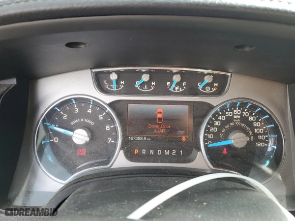 2013 Ford F-150 XL with VIN 1FTFW1ET0DFE06316, listed as a Copart auction lot 50223305 with 167,263 mi miles and Salvage Title. Bid and sale history available at carsss.com. Image 9.