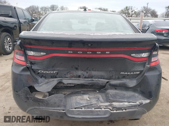 2013 Dodge Dart SXT with VIN 1C3CDFBA5DD107641, listed as a IAAI auction lot 41374161 with 163,847 mi miles. Bid and sale history available at carsss.com. Image 6.