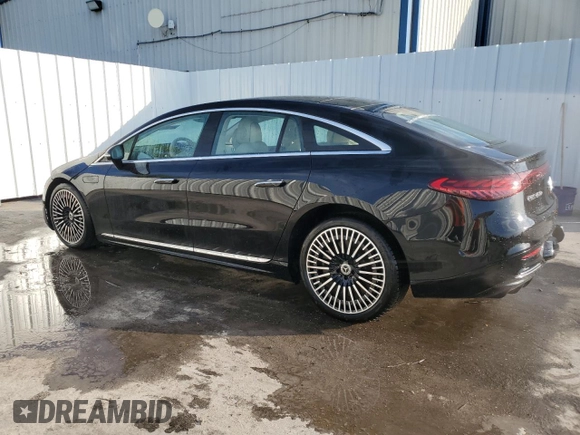 2022 Mercedes-Benz EQS with VIN W1KCG2DB9NA019296, listed as a Copart auction lot 52124734 with 4,651 mi miles. Bid and sale history available at carsss.com. Image 2.