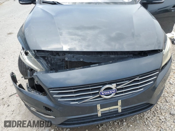 2014 Volvo S60 T6 with VIN YV1902FH9E2281527, listed as a Copart auction lot 60855454 with 0 mi miles and Salvage Title. Bid and sale history available at carsss.com. Image 12.