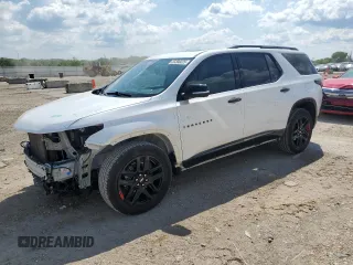 2021 Chevrolet Traverse Premier z VIN 1GNEVKKW3MJ116921, wystawiony jako Copart lot #55398225 z przebiegiem 72 634 mil mil oraz Szkoda całkowita • Salvage title. Historia ofert i sprzedaży dostępna na DreamBid. Obrazek 1.