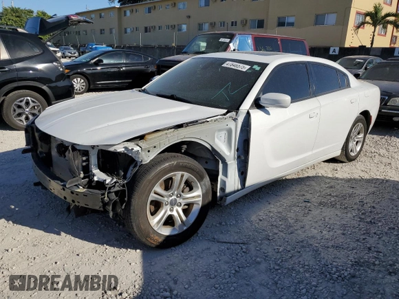 2021 Dodge Charger SXT with VIN 2C3CDXBG7MH548104, listed as a Copart auction lot 47846575 with 77,236 mi miles and Salvage Title. Bid and sale history available at DreamBid. Image 1.