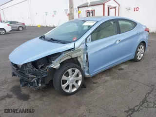 2012 Hyundai Elantra GLS with VIN KMHDH4AEXCU192161, listed as a IAAI auction lot 41646580 with 91,219 mi miles. Bid and sale history available at carsss.com. Image 2.