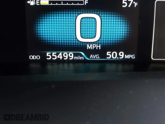 2021 Toyota Prius L Eco with VIN JTDKAMFU6M3150707, listed as a IAAI auction lot 41867272 with 55,499 mi miles and . Bid and sale history available at DreamBid. Image 16.