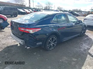 2018 Toyota Camry LE with VIN 4T1B11HK2JU598860, listed as a IAAI auction lot 41493633 with 74,480 mi miles. Bid and sale history available at carsss.com. Image 4.