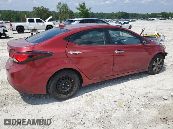 2016 Hyundai Elantra SE with VIN 5NPDH4AE0GH739085, listed as a Copart auction lot 56312665 with 130,534 mi miles and Salvage title. Bid and sale history available at DreamBid. Image 3.