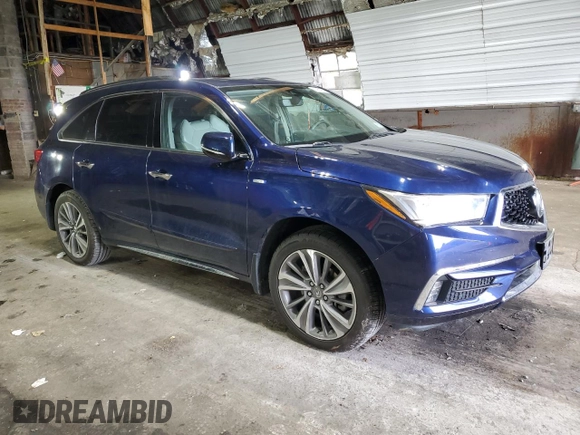 2018 Acura MDX Sport Hybrid w/Technology Pkg with VIN 5J8YD7H55JL000478, listed as a Copart auction lot 80960964 with 0 mi miles and Salvage Title. Bid and sale history available at carsss.com. Image 4.