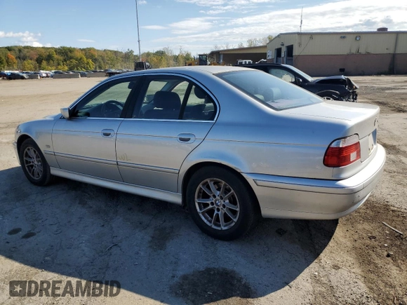 2003 BMW 5 Series 525iA with VIN WBADT43493G033277, listed as a Copart auction lot 75069994 with 114,456 mi miles and Salvage Title. Bid and sale history available at carsss.com. Image 2.