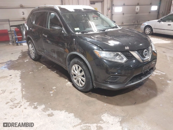 2016 Nissan Rogue S with VIN JN8AT2MV1GW136307, listed as a IAAI auction lot 41565866 with 66,488 mi miles. Bid and sale history available at carsss.com. Image 1.