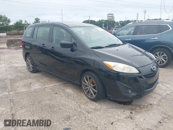 2012 Mazda 5 Grand Touring with VIN JM1CW2DL9C0134697, listed as a IAAI auction lot 41976481 with 224,946 mi miles. Bid and sale history available at carsss.com. Image 1.