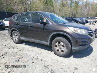 2015 Honda CR-V LX with VIN 2HKRM4H32FH621981, listed as a Copart auction lot 52135925 with 38,562 mi miles and Salvage Title. Bid and sale history available at DreamBid. Image 4.