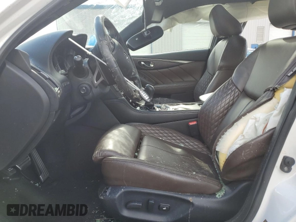 2017 Infiniti Q50 3.0t Sport with VIN JN1EV7ARXHM833082, listed as a Copart auction lot 75851794 with 63,349 mi miles and Salvage Title. Bid and sale history available at carsss.com. Image 7.