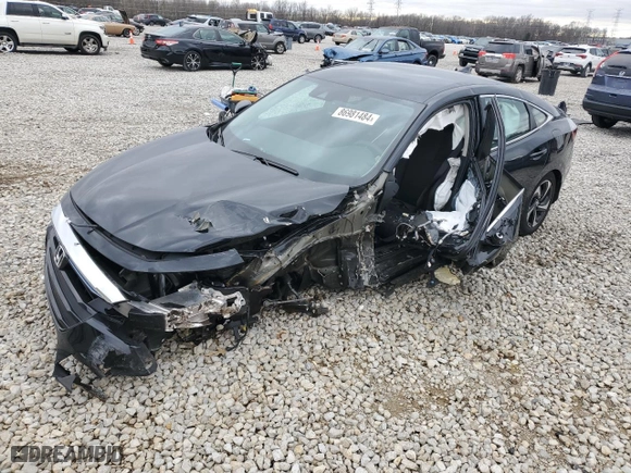 2022 Honda Insight EX with VIN 19XZE4F59NE014884, listed as a Copart auction lot 86981484 with 6,807 mi miles and Salvage Title. Bid and sale history available at carsss.com. Image 1.