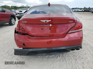 2019 Genesis G70 Advanced z VIN KMTG64LA4KU015493, wystawiony jako Copart lot #55464615 z przebiegiem 34 967 mil mil oraz Nie do naprawy • Non repairable. Historia ofert i sprzedaży dostępna na DreamBid. Obrazek 6.
