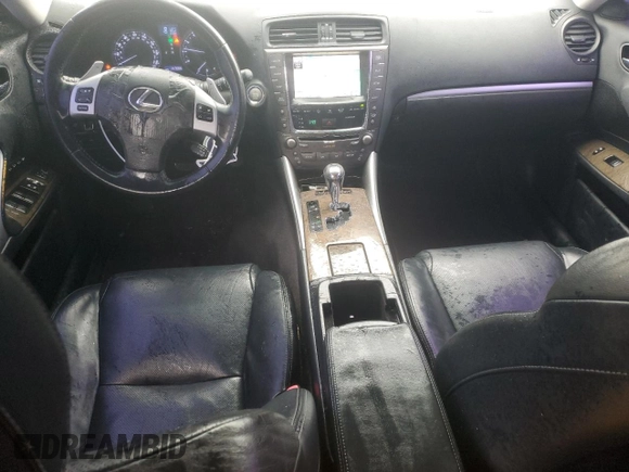 2011 Lexus IS 350 with VIN JTHCE5C22B5001387, listed as a Copart auction lot 43268425 with 147,066 mi miles and Salvage title. Bid and sale history available at DreamBid. Image 8.