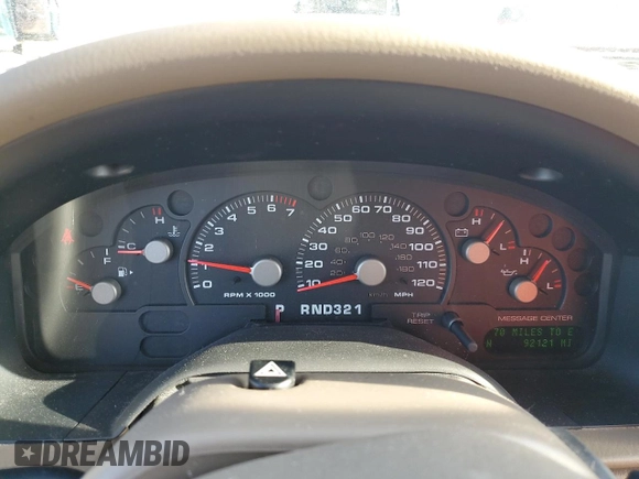 2003 Ford Explorer Eddie Bauer with VIN 1FMZU74W23UB17770, listed as a Copart auction lot 45461095 with 92,121 mi miles and Salvage title. Bid and sale history available at DreamBid. Image 9.