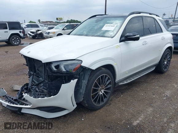 2020 Mercedes-Benz GLE 350 with VIN 4JGFB4JEXLA193905, listed as a IAAI auction lot 42347660 with 55,312 mi miles and . Bid and sale history available at DreamBid. Image 17.