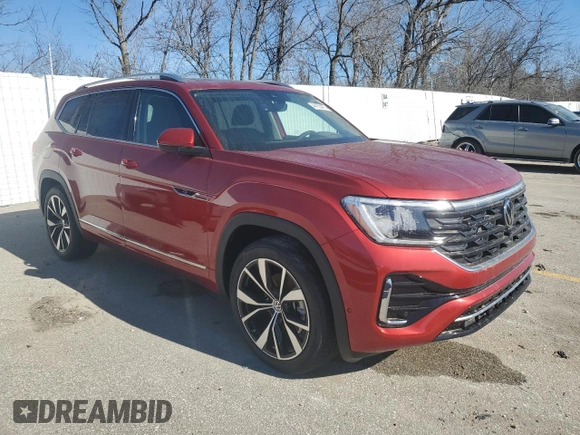 2025 Volkswagen Atlas SEL Premium R-Line z VIN 1V2FR2CAXSC505883, wystawiony jako Copart lot #44755475 z przebiegiem Nie podano mil oraz Szkoda całkowita • Salvage title. Historia ofert i sprzedaży dostępna na DreamBid. Obrazek 4.