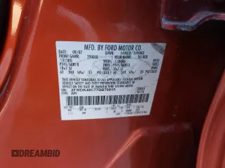 2007 Ford Edge SEL with VIN 2FMDK48C77BB70815, listed as a Copart auction lot 82177234 with 0 mi miles and Clean Title. Bid and sale history available at carsss.com. Image 13.