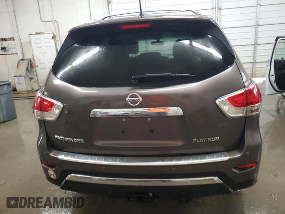 2015 Nissan Pathfinder S with VIN 5N1AR2MN2FC688193, listed as a Copart auction lot 56907995 with 112,624 mi miles and Salvage title. Bid and sale history available at DreamBid. Image 6.