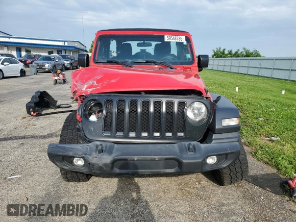 2018 Jeep Wrangler Unlimited Sport S z VIN 1C4HJXDG6JW165825, wystawiony jako Copart lot #59548785 z przebiegiem Nie podano mil oraz Nie do naprawy • Non repairable. Historia ofert i sprzedaży dostępna na DreamBid. Obrazek 5.