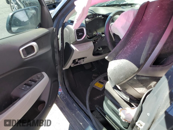 2024 Hyundai Venue SEL with VIN KMHRC8A30RU302430, listed as a Copart auction lot 56963455 with Not provided miles and Salvage title. Bid and sale history available at DreamBid. Image 8.